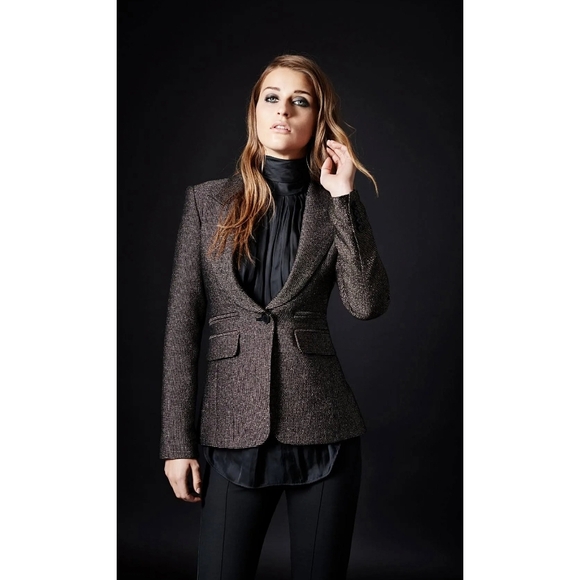 Smythe Jackets & Blazers - Smythe Metallic One Button Peaked Lapel Women's Blazer Jacket